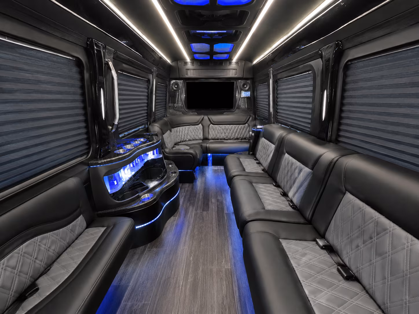 pembroke pines 50 passenger party bus interior